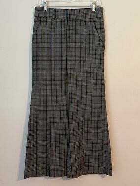 Billy Blues Women's Gray Plaid Boot-Cut Dress Pants, Size 4
